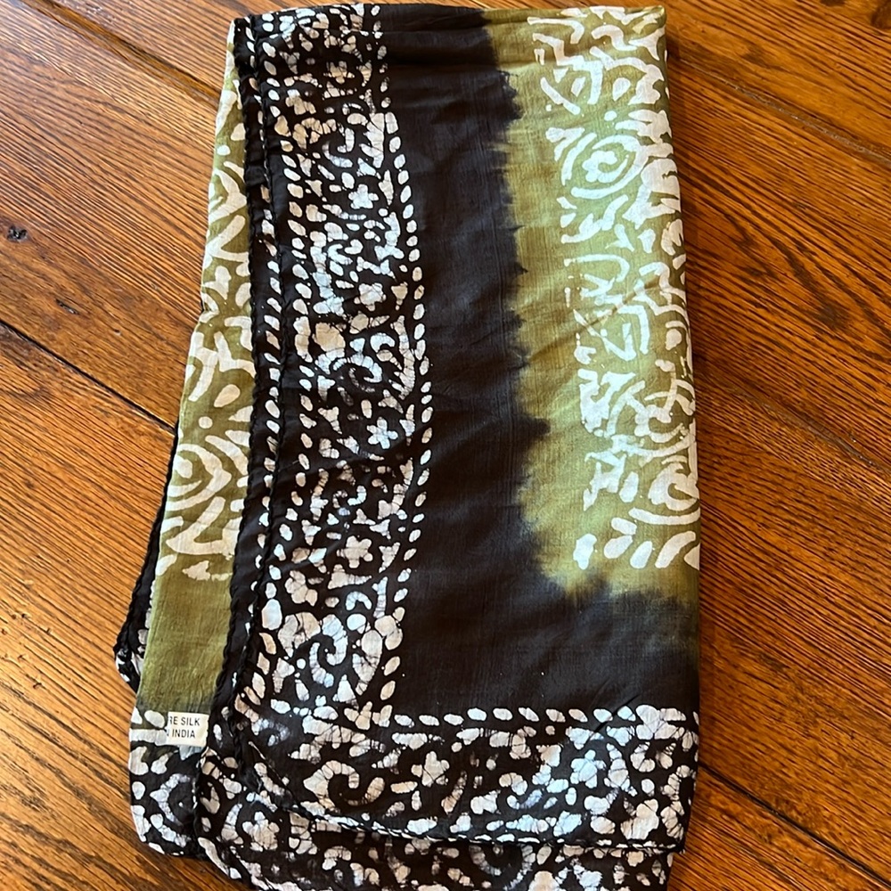Pure silk India scarf New